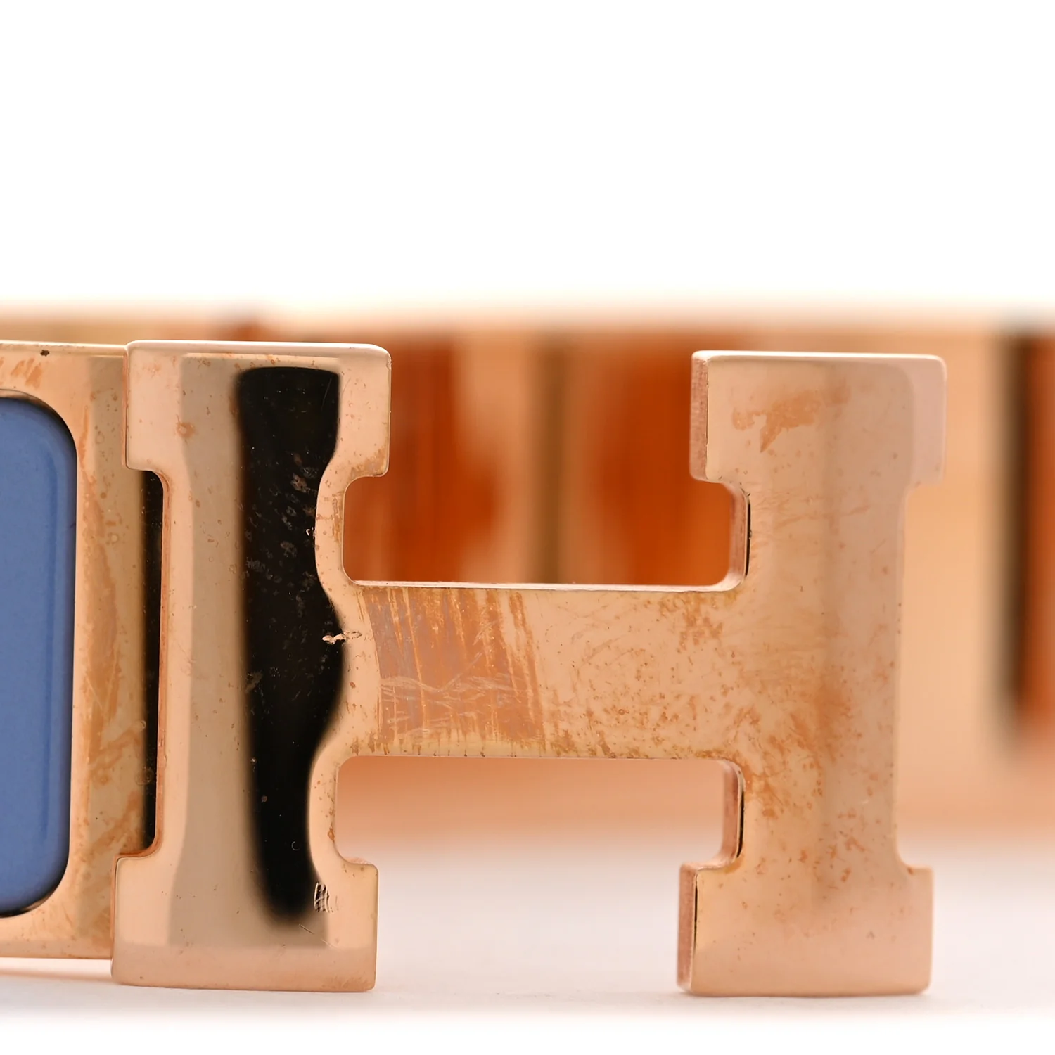 Enamel Wide Clic Clac H Bracelet GM Bleu Lavande Bleu Lupin - Image 5
