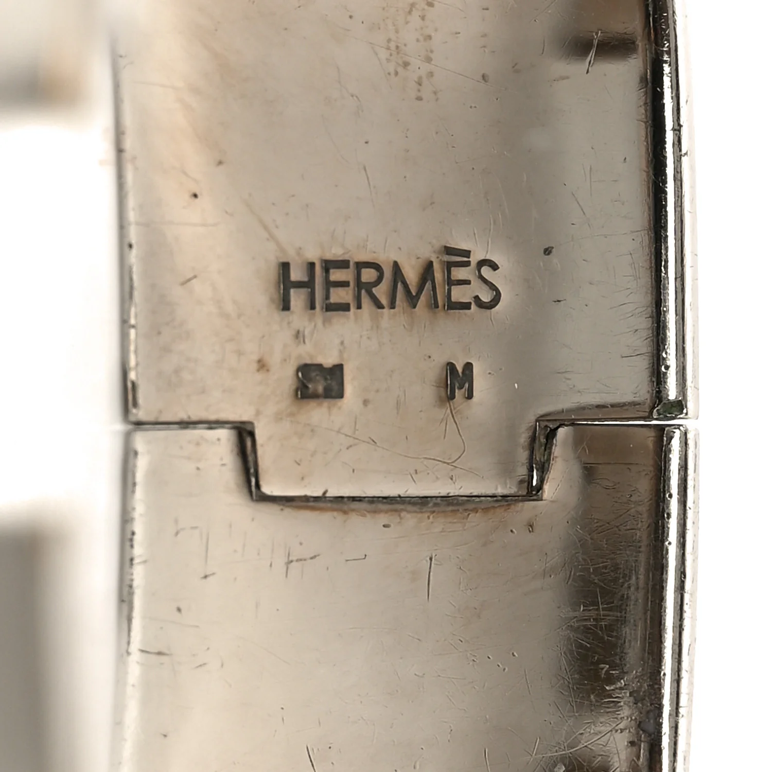 Enamel Wide Clic Clac H Bracelet M Black - Image 4