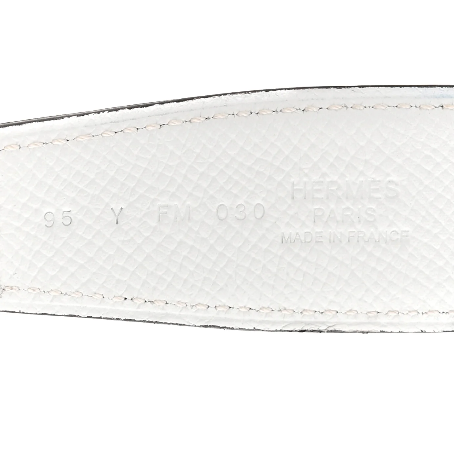 Epsom 32mm Belt Strap 95 38 Etoupe White - Image 5