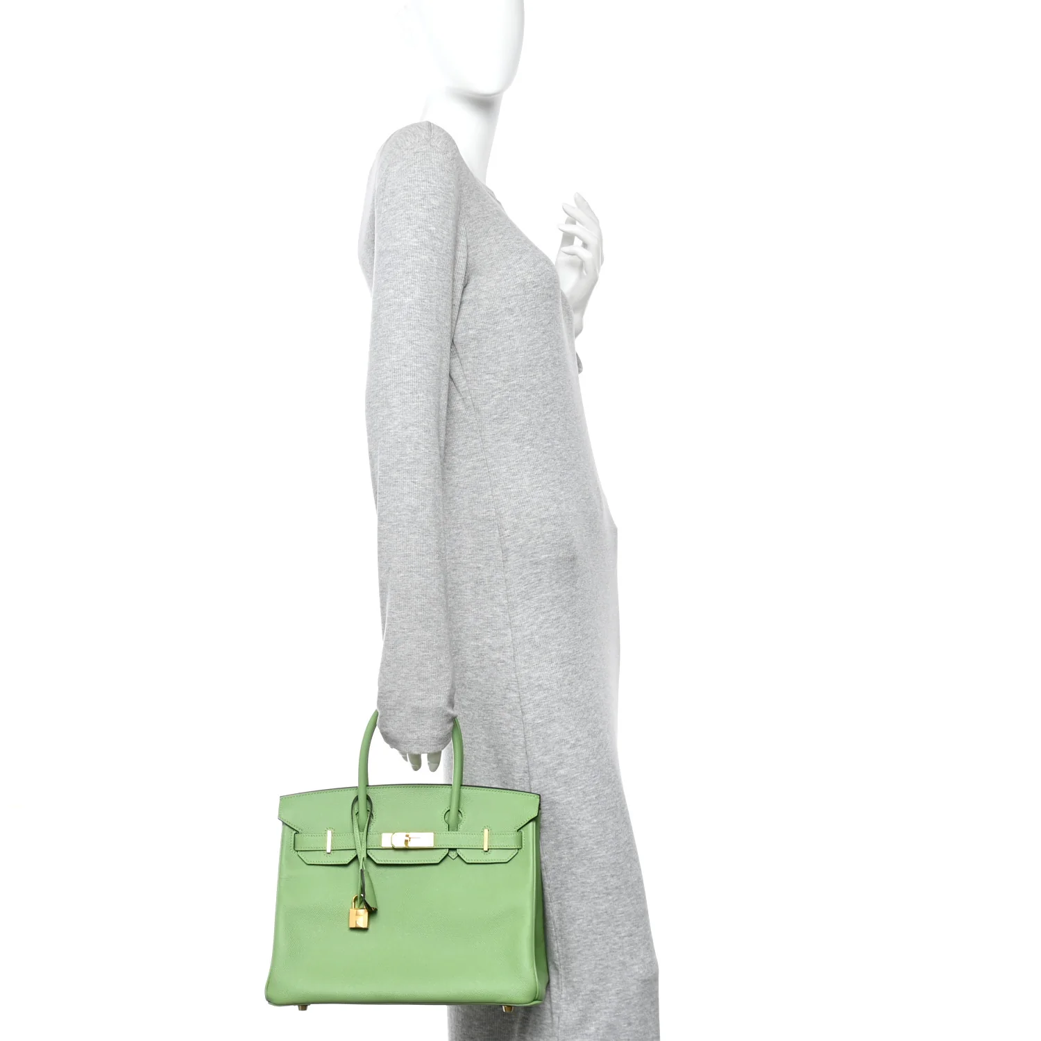 Epsom BIRKIN 30 Vert Criquet - Image 2
