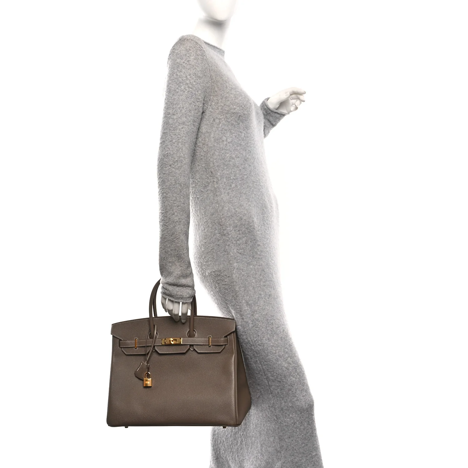 Epsom Birkin 35 Etoupe - Image 2