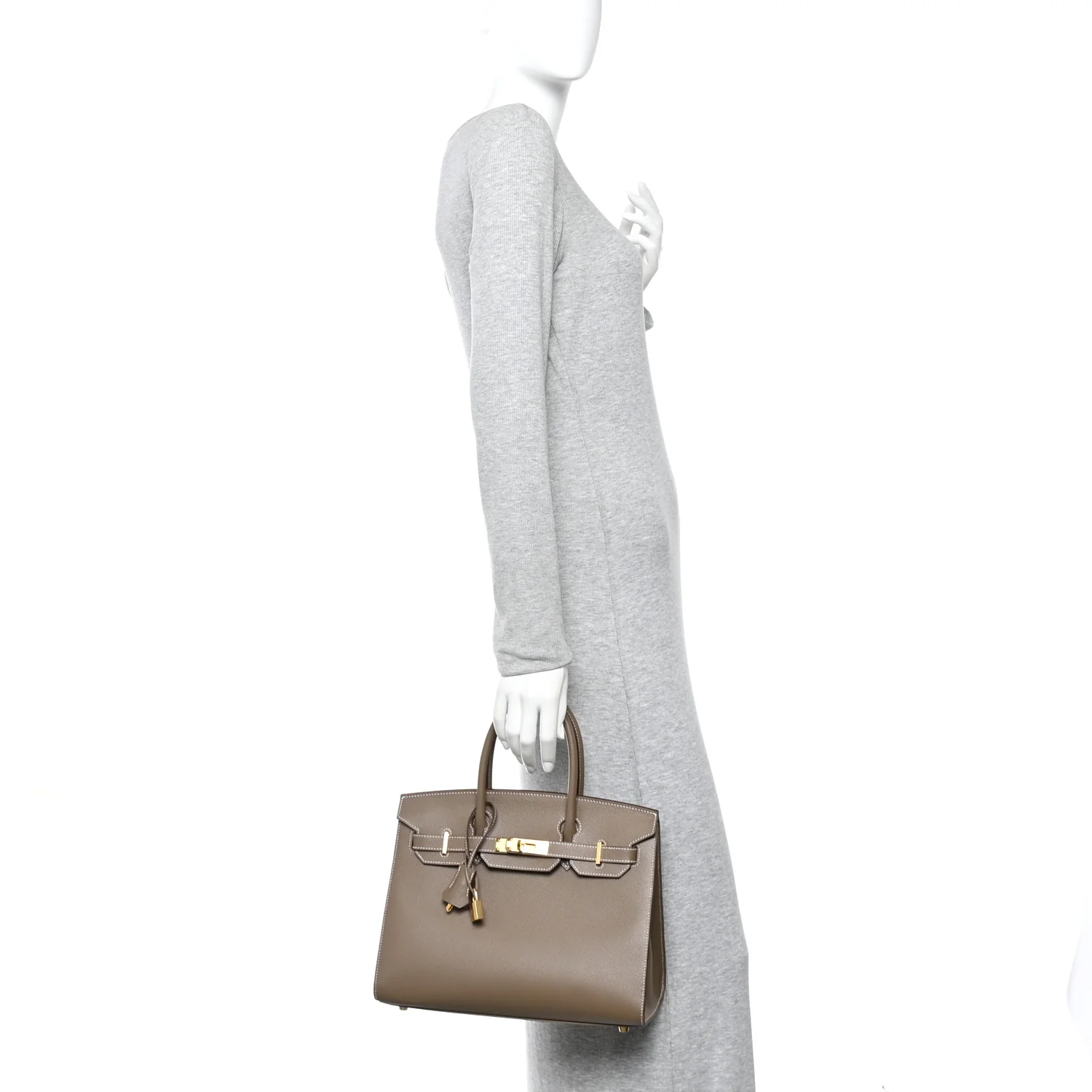 Epsom Birkin Sellier 30 Etoupe - Image 2