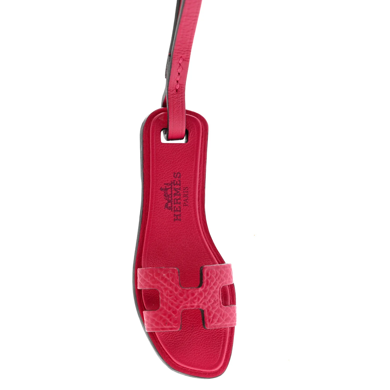 Epsom Butler Calfskin Hunter Oran Nano Bag Charm Rose Mexico - Image 3