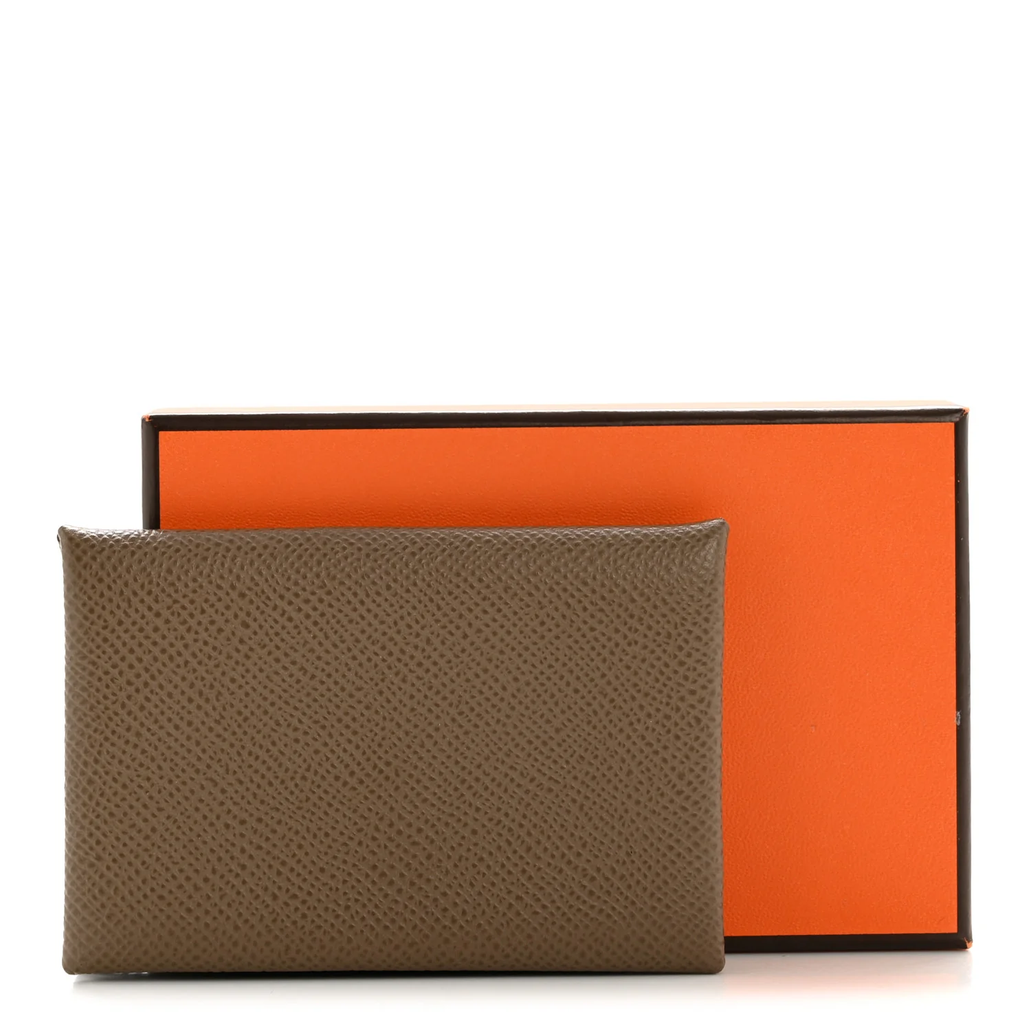 Epsom Calvi Card Case Etoupe - Image 8