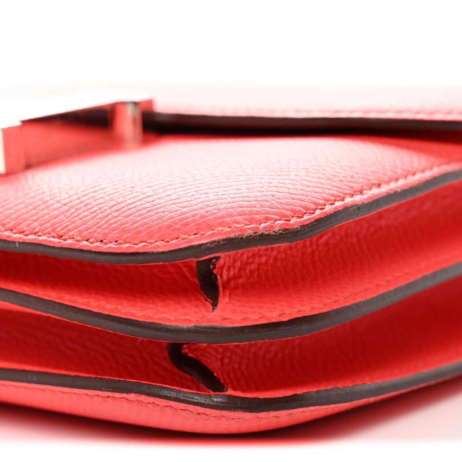 Epsom Enamel Constance 18 Rose Texas Rouge De Coeur - Image 10