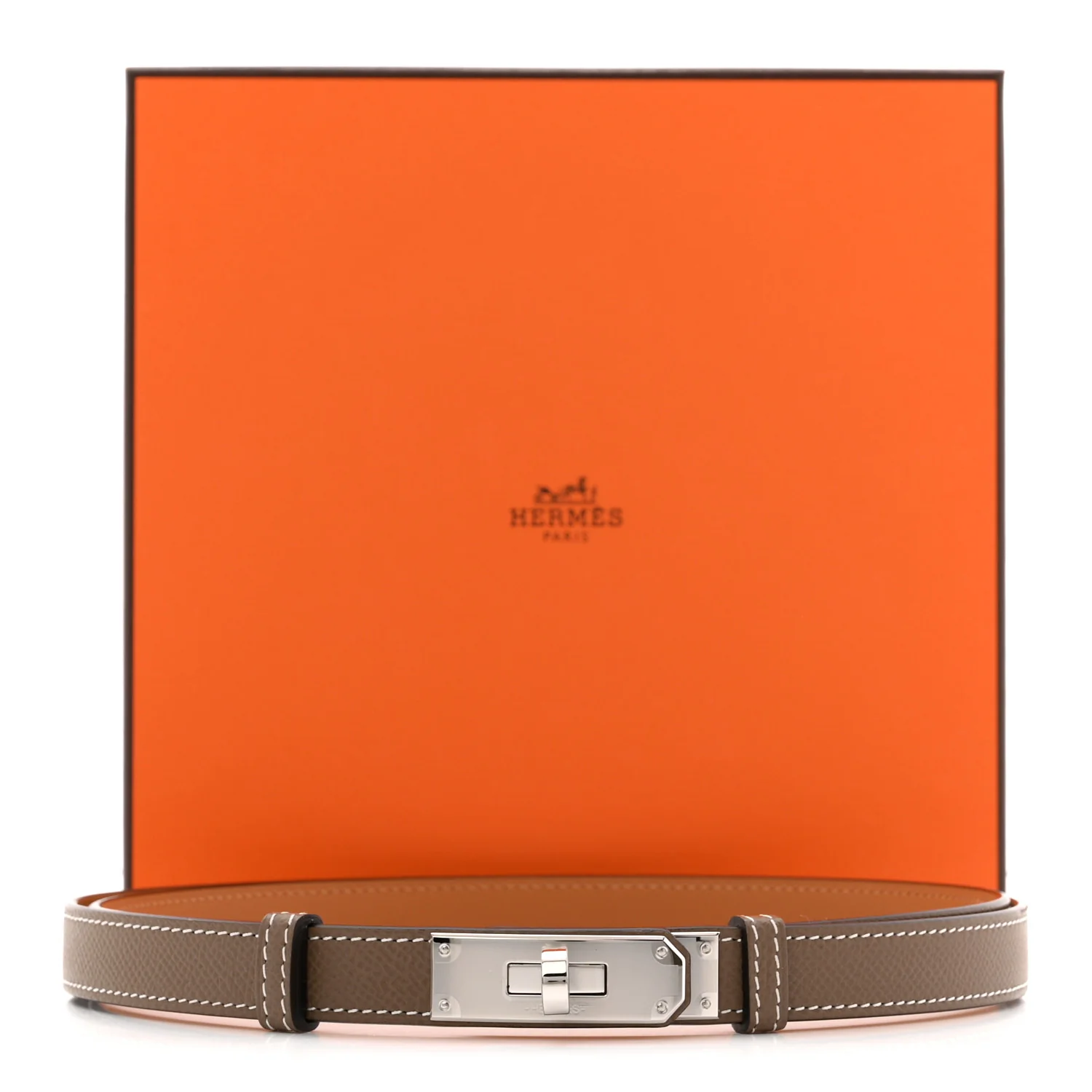 Epsom Kelly Belt Etoupe - Image 5