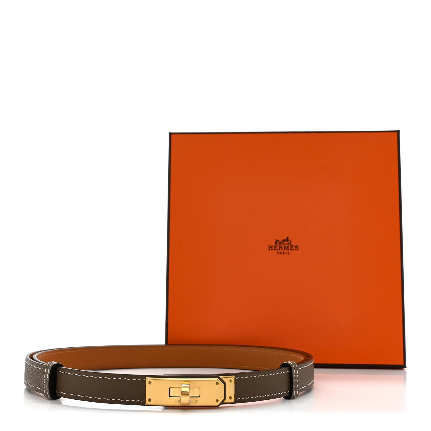 Epsom Kelly Belt Etoupe - Image 4