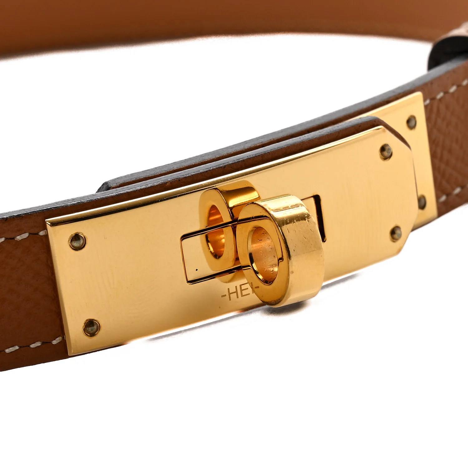 Epsom Kelly Belt Gold - Image 5