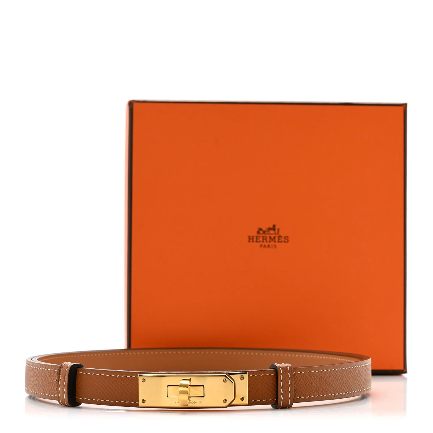 Epsom Kelly Belt Gold - Image 7