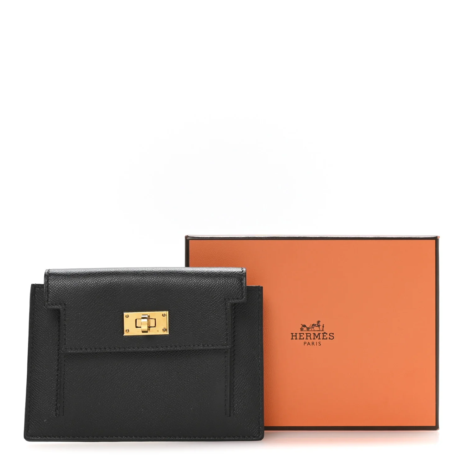 Epsom Kelly Pocket Compact Wallet Black - Image 8