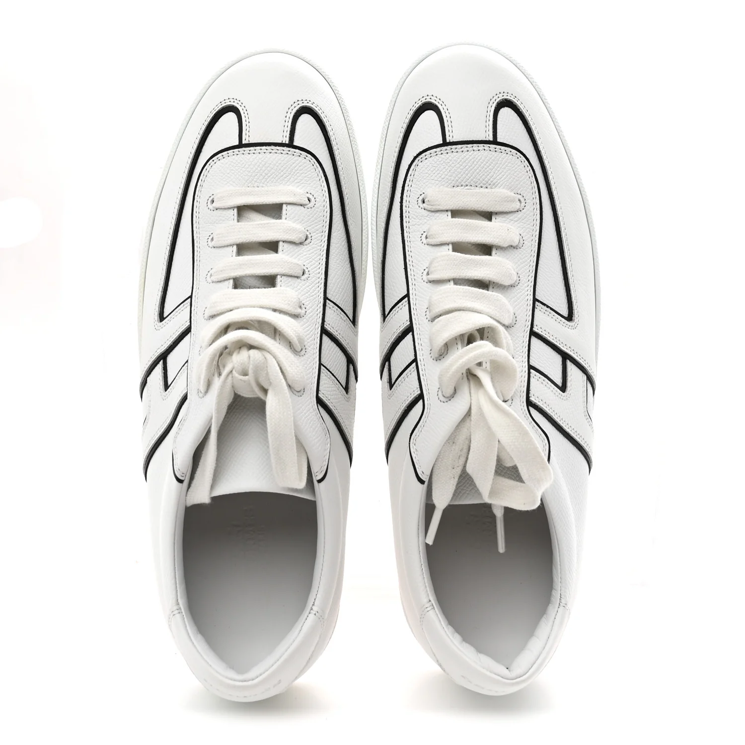 Epsom Mens Boomerang Sneakers 42 White Black - Image 2