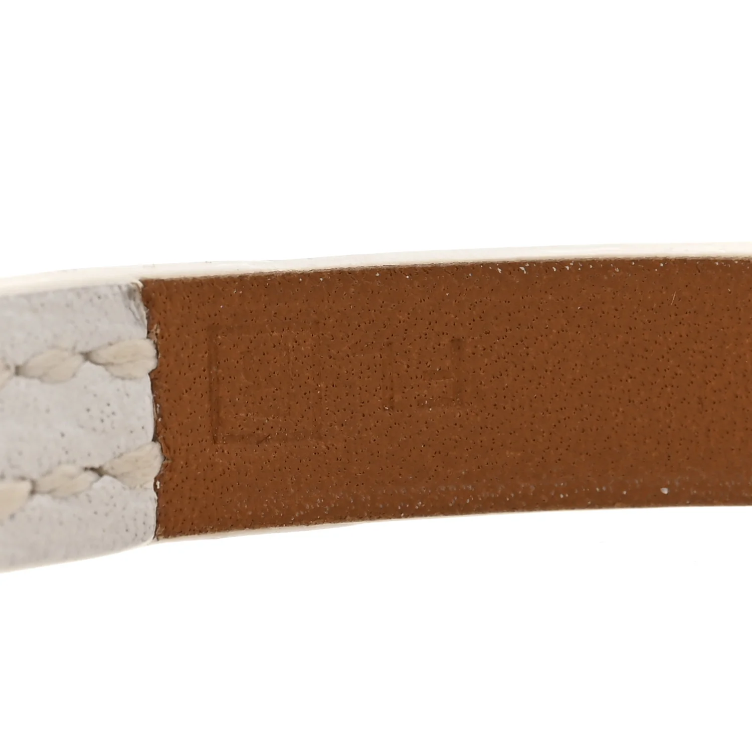 Epsom Micro Rivale Bracelet M White - Image 5