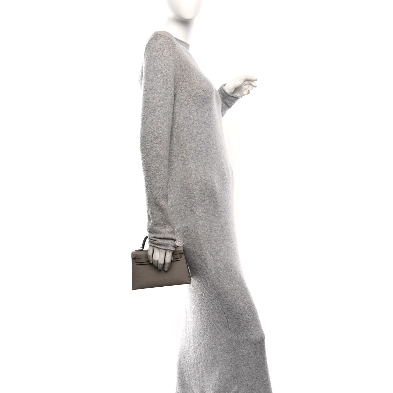 Epsom Mini Kelly Sellier 20 Gris Asphalte - Image 2