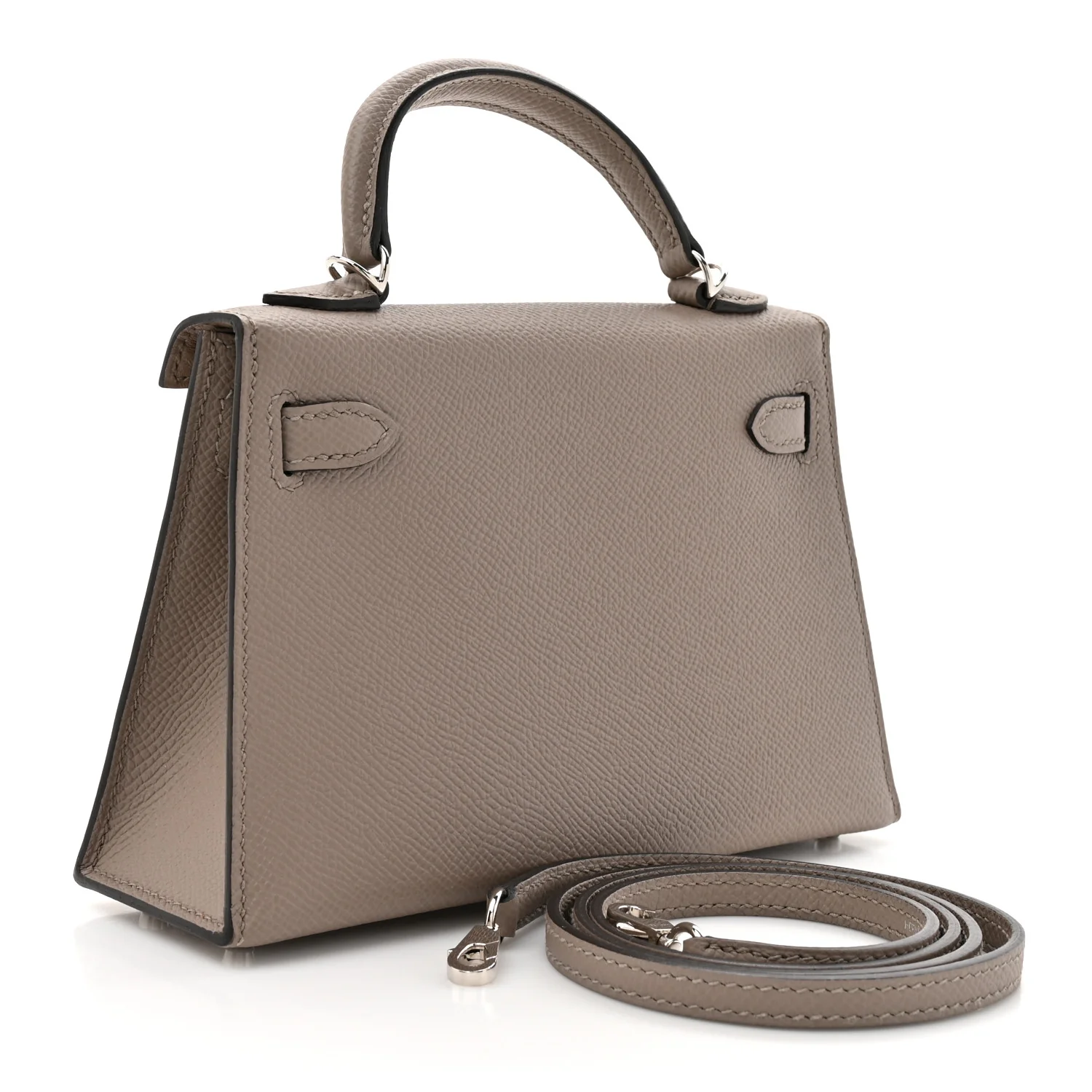 Epsom Mini Kelly Sellier 20 Gris Asphalte - Image 3