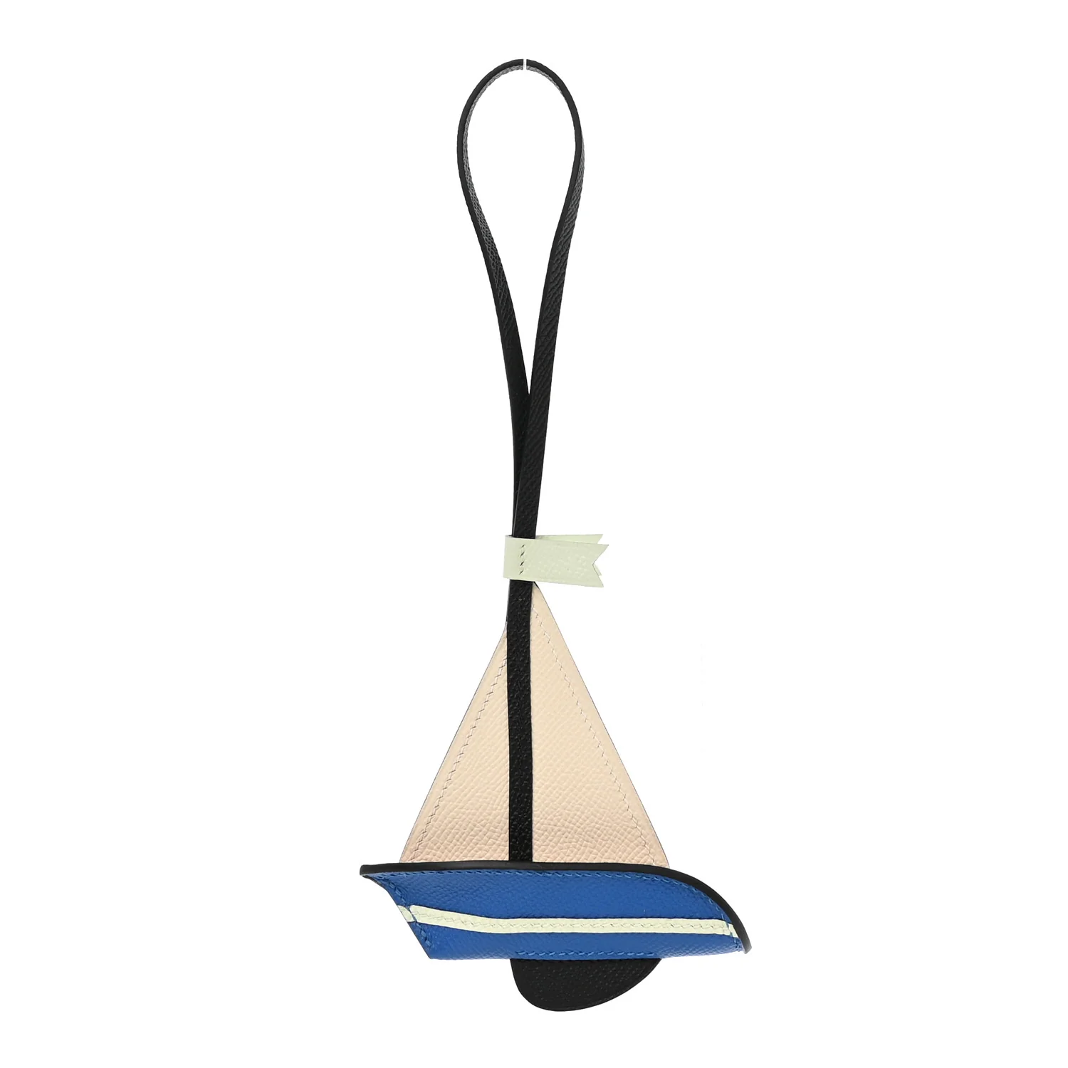 Epsom Sail Boat Bag Charm Nata Blue France Black