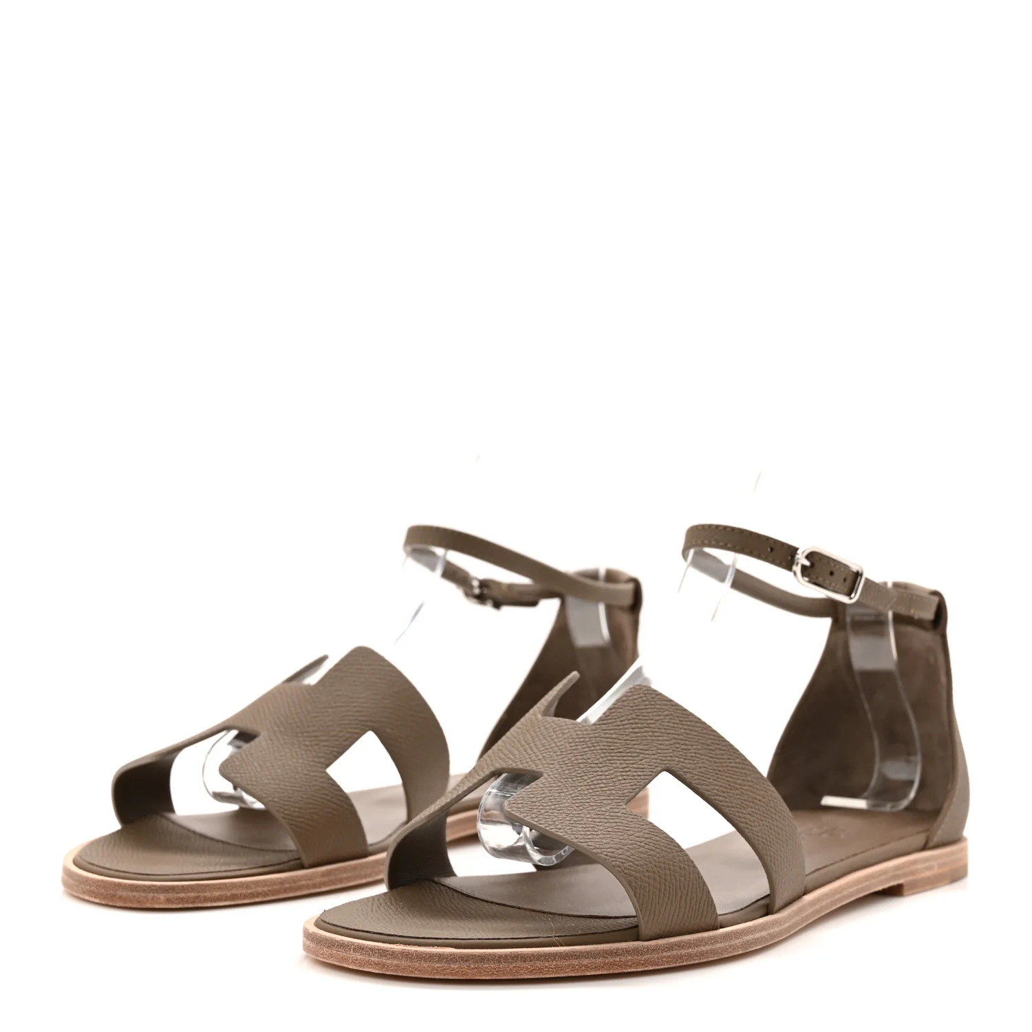 Epsom Santorini Sandals 39 Etoupe - Image 4