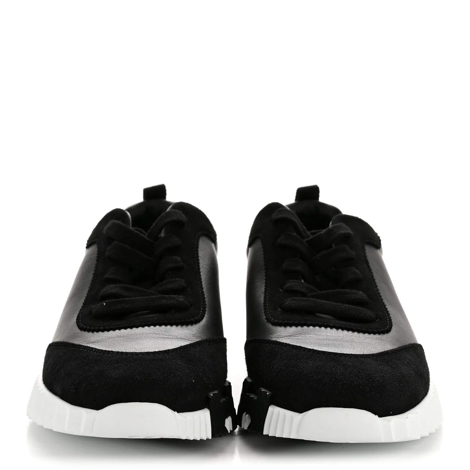 Goatskin Suede Goatskin Bouncing Sneakers 40 Black - Image 3