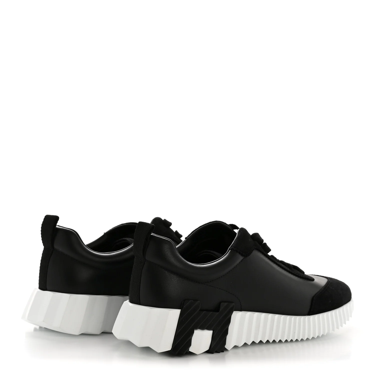 Goatskin Suede Goatskin Bouncing Sneakers 40 Black - Image 5