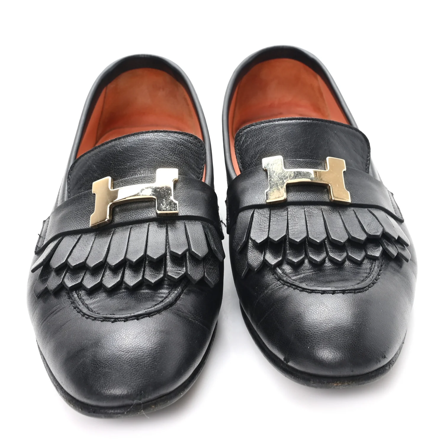 Goatskin Womens Royal Loafers 36 Black - Image 3