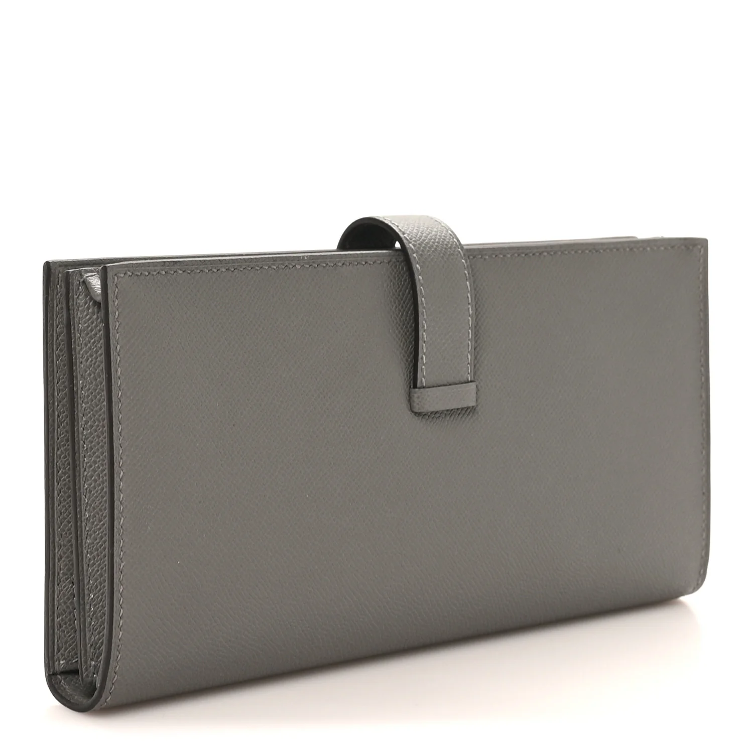 Grained Monsieur Bearn Gusset Wallet Gris Meyer - Image 3