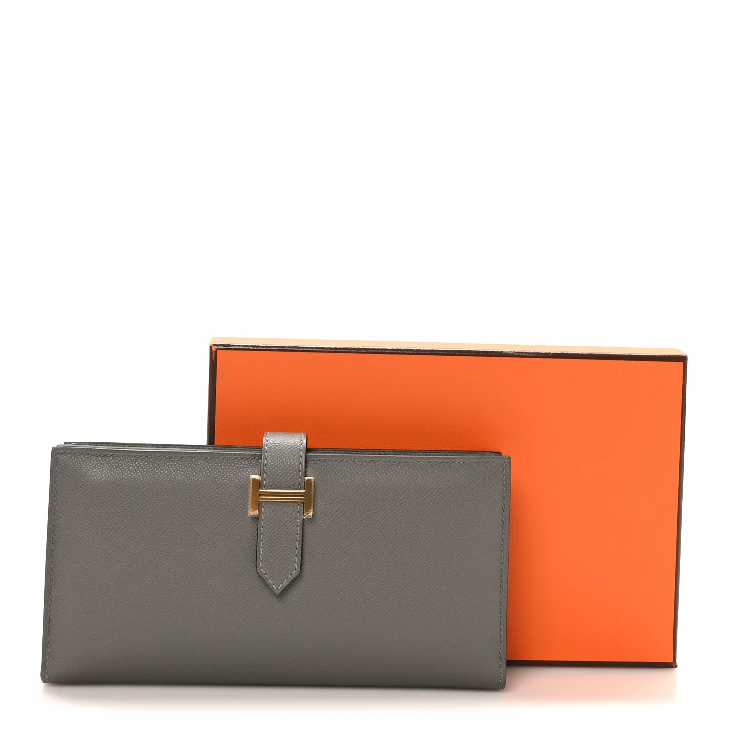 Grained Monsieur Bearn Gusset Wallet Gris Meyer - Image 9