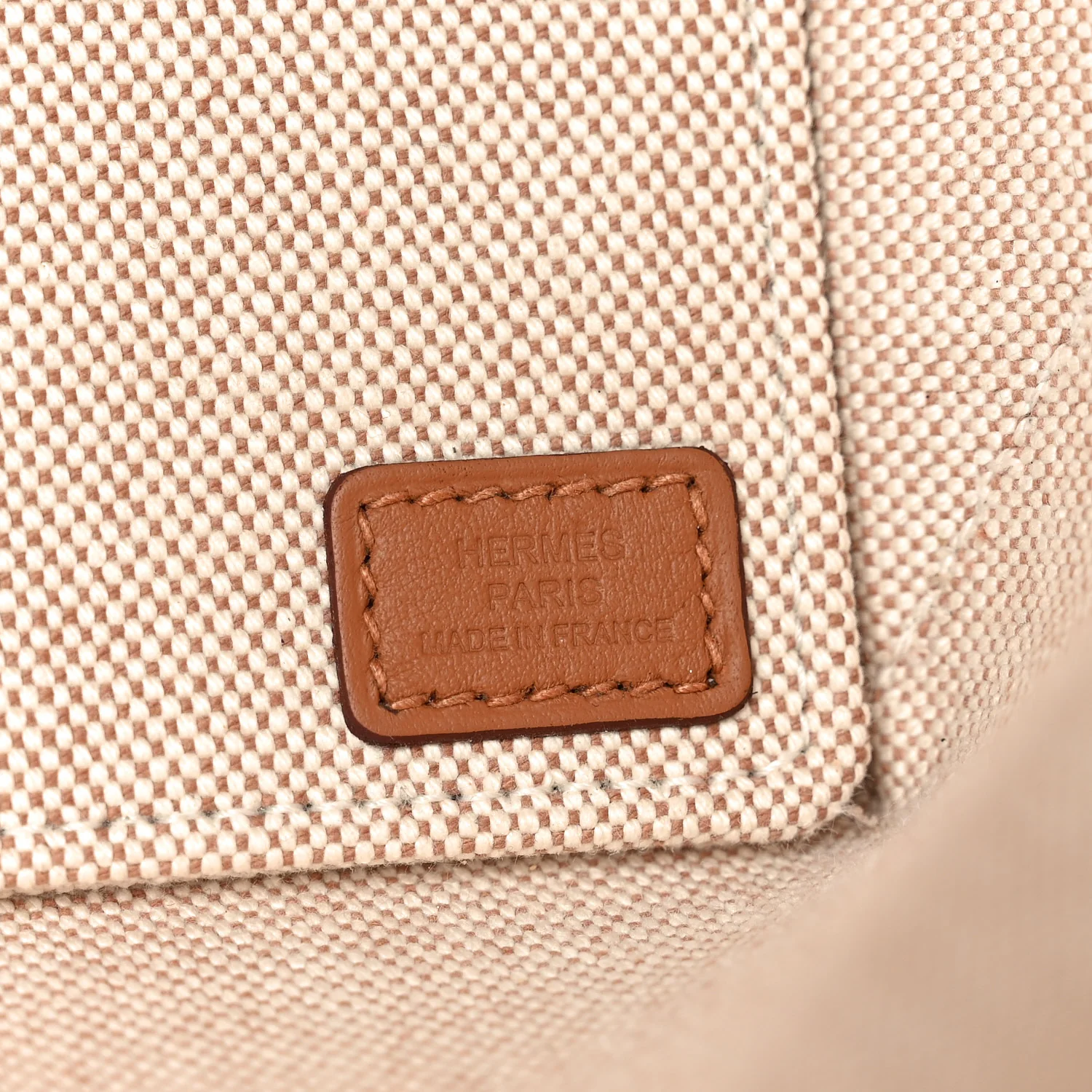 H Plume Canvas Swift Printed Fantaisie d'Etriers Steeple 28 Bag Fauve Ecru Beige Gold - Image 5