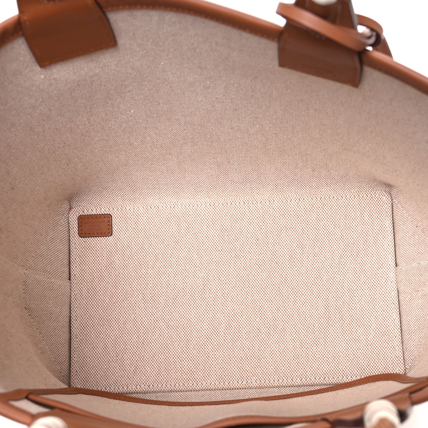H Plume Canvas Swift Printed Quadrige au Fil Steeple 25 Bag Gris Beige Ecru Beige Gold - Image 4