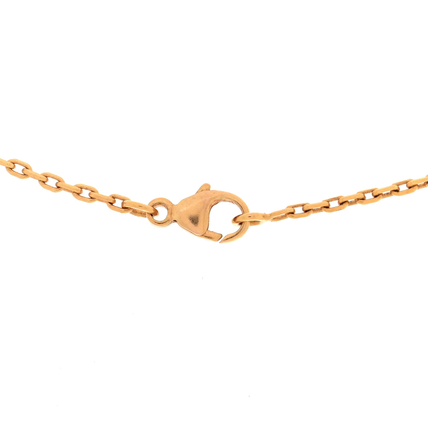 Lacquered Gold Mini Pop H Pendant Necklace White - Image 5