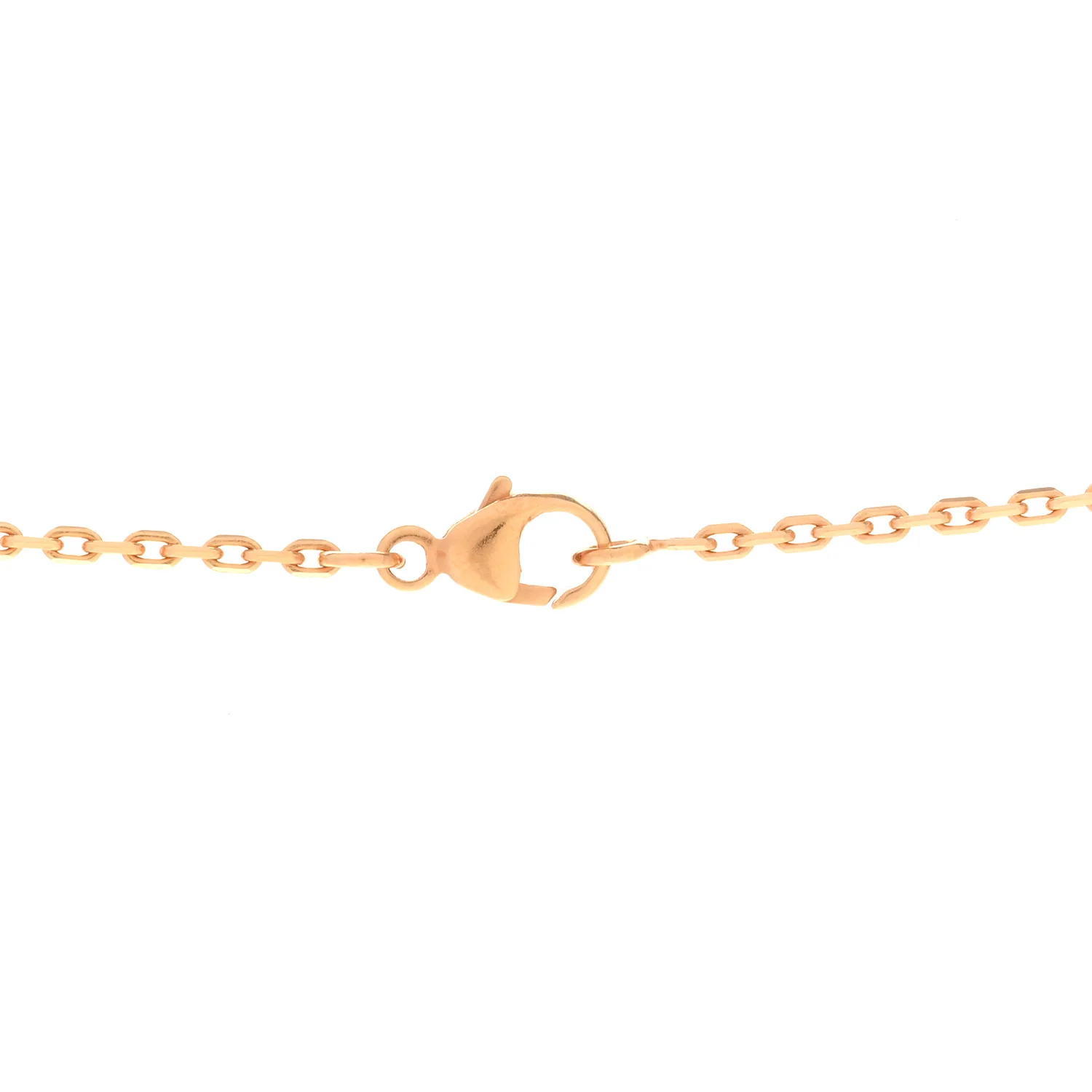 Lacquered Rose Gold Mini Pop H Pendant Necklace Rose Dragee - Image 6