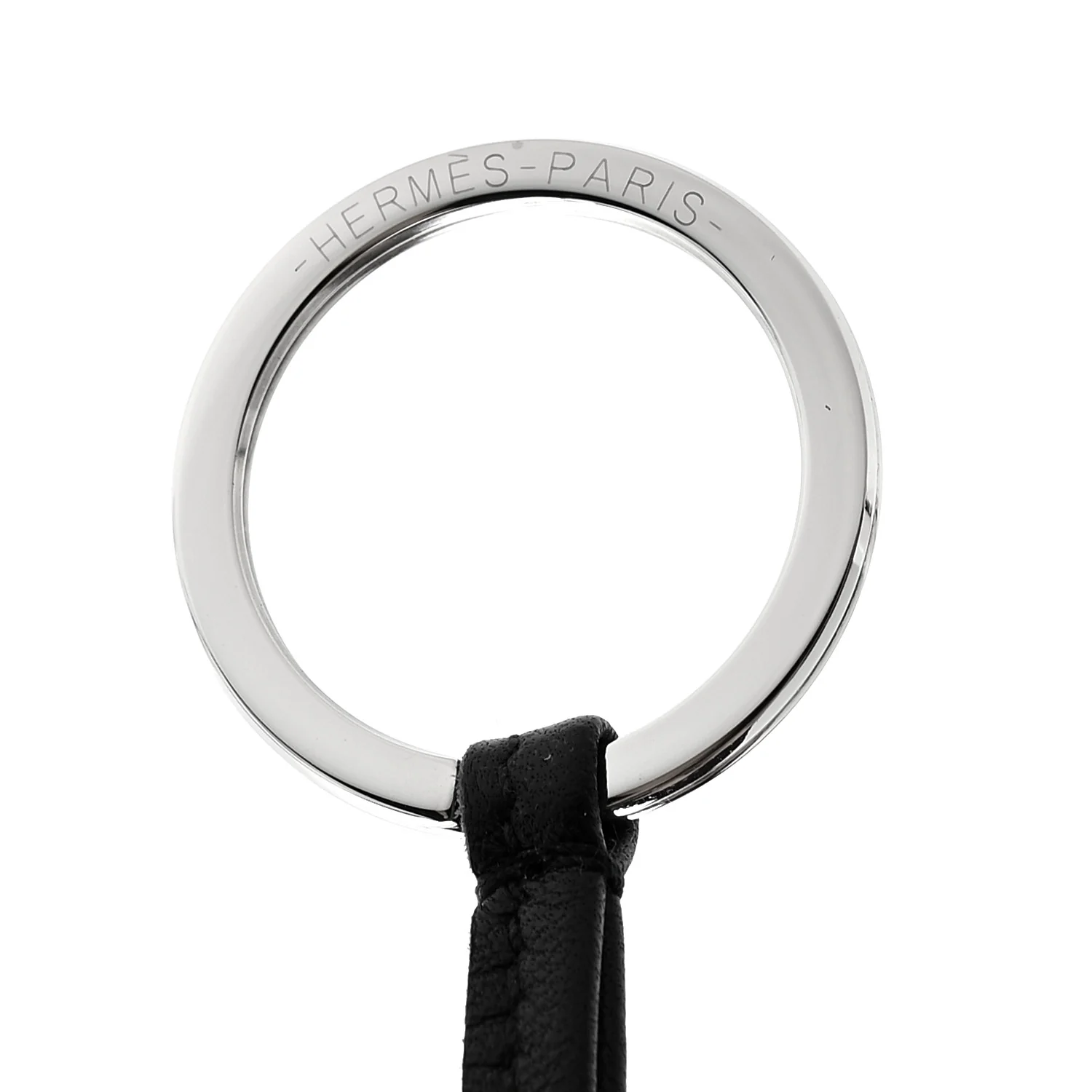Lambskin Carmen Tassel Key Holder Black - Image 3