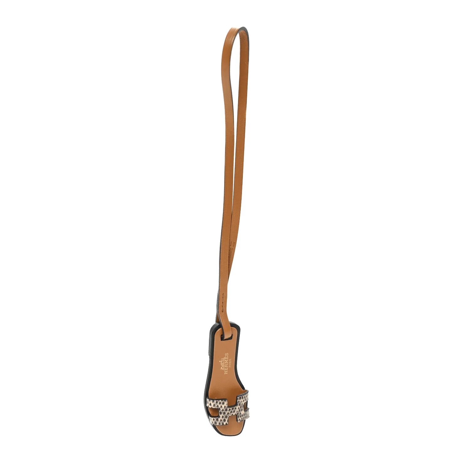 Lizard Butler Calfskin Hunter Oran Nano Bag Charm Ombre