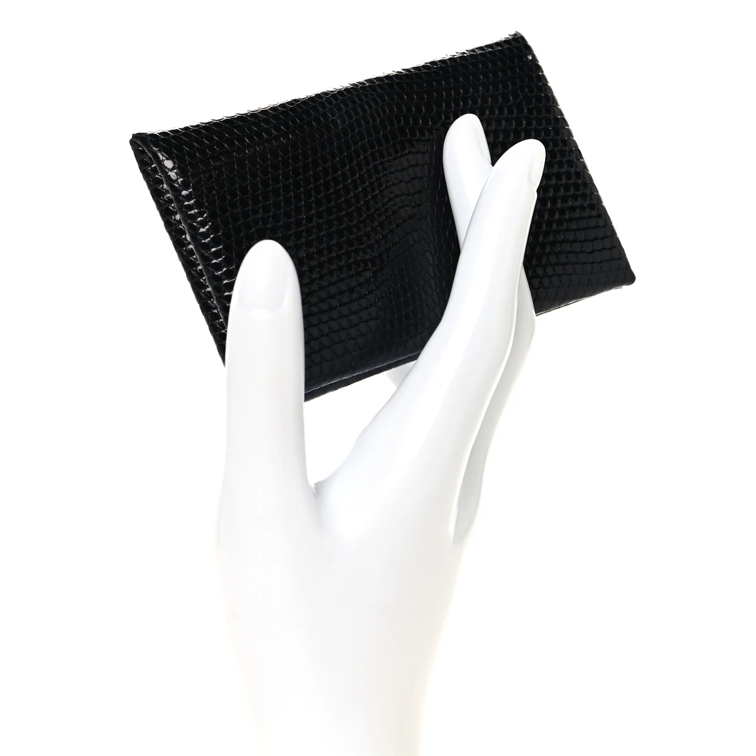 Lizard Calvi Card Case Black - Image 2