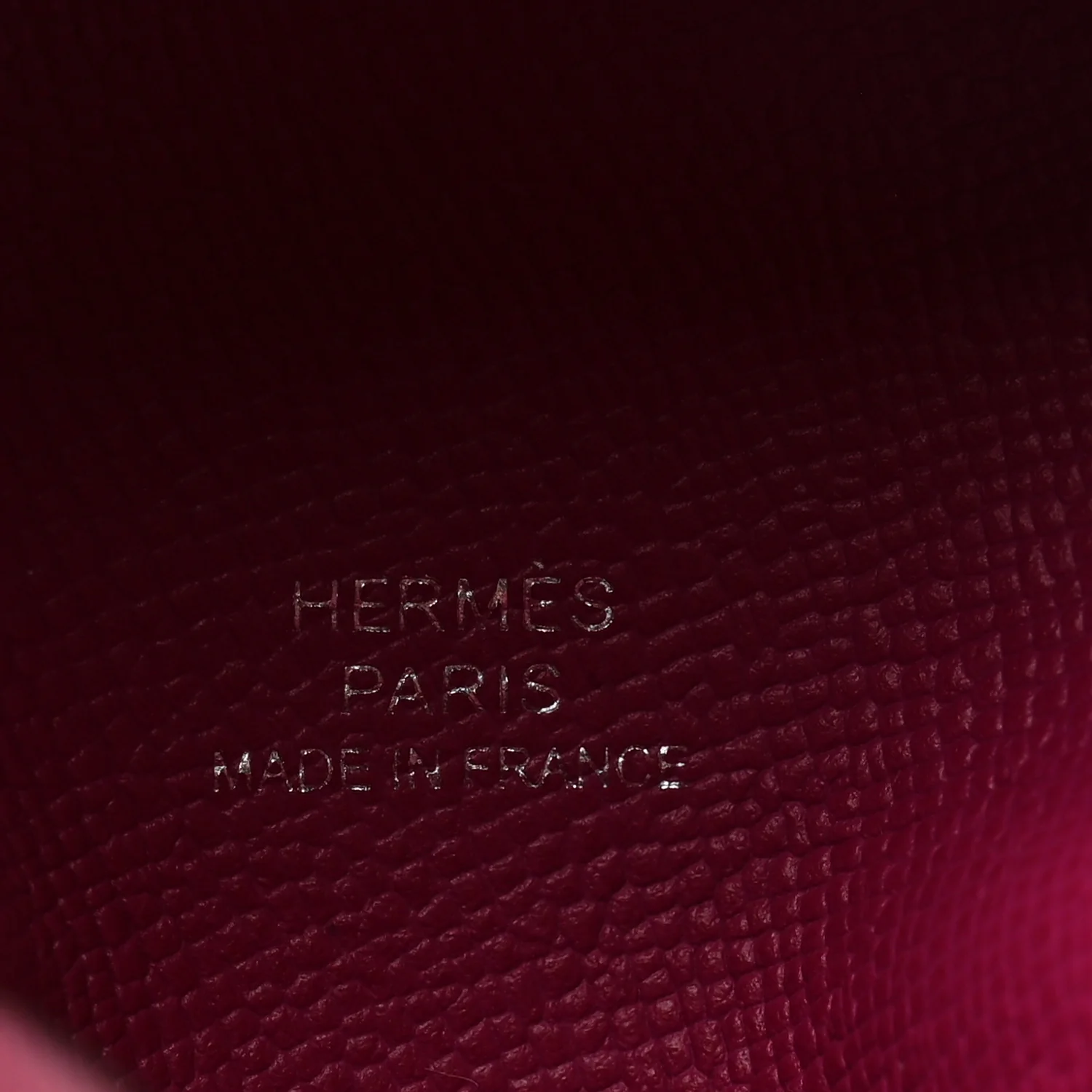 Madame Calfskin Bastia Coin Purse Rose Pourpre - Image 6