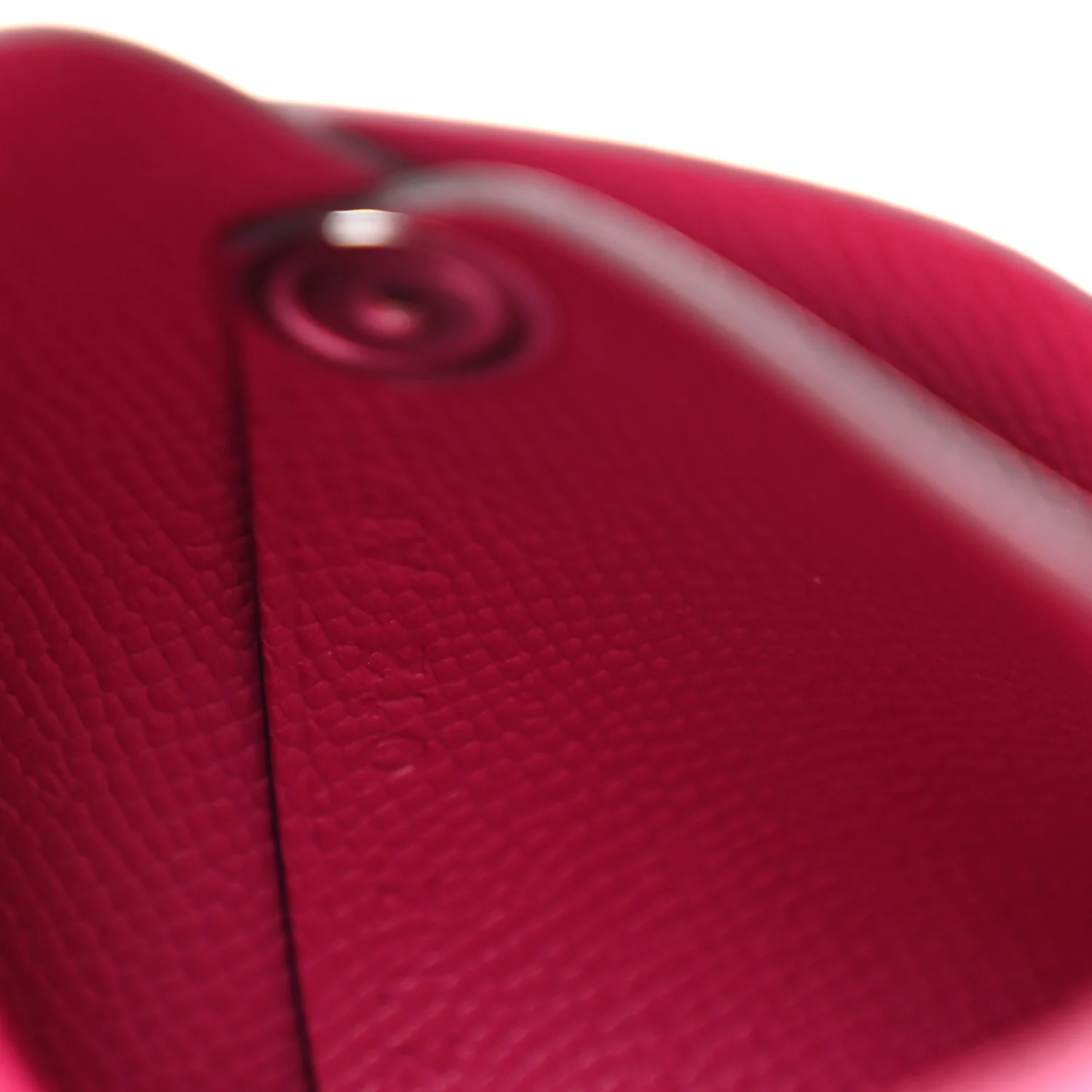 Madame Calfskin Bastia Coin Purse Rose Pourpre - Image 7