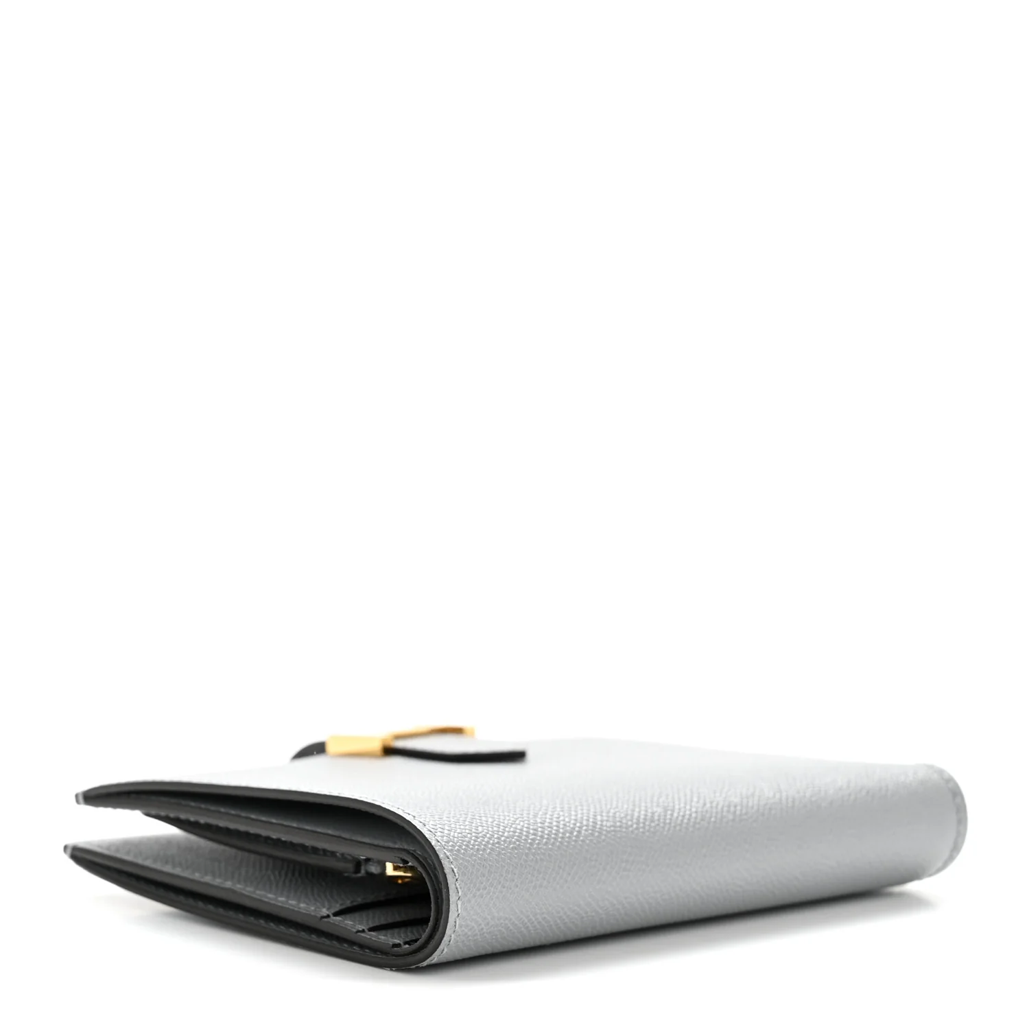Madame Calfskin Bearn Compact Wallet Gris Pantin - Image 4