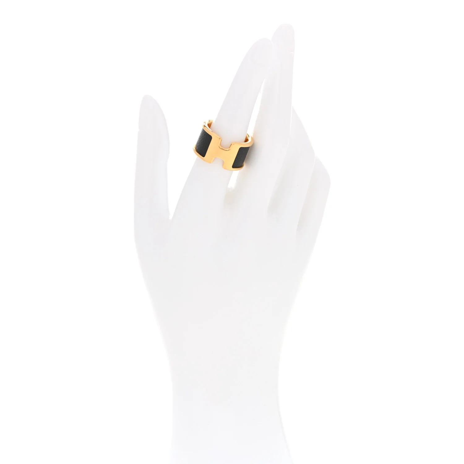 Madame Calfskin Large Olympe Ring M Black - Image 2