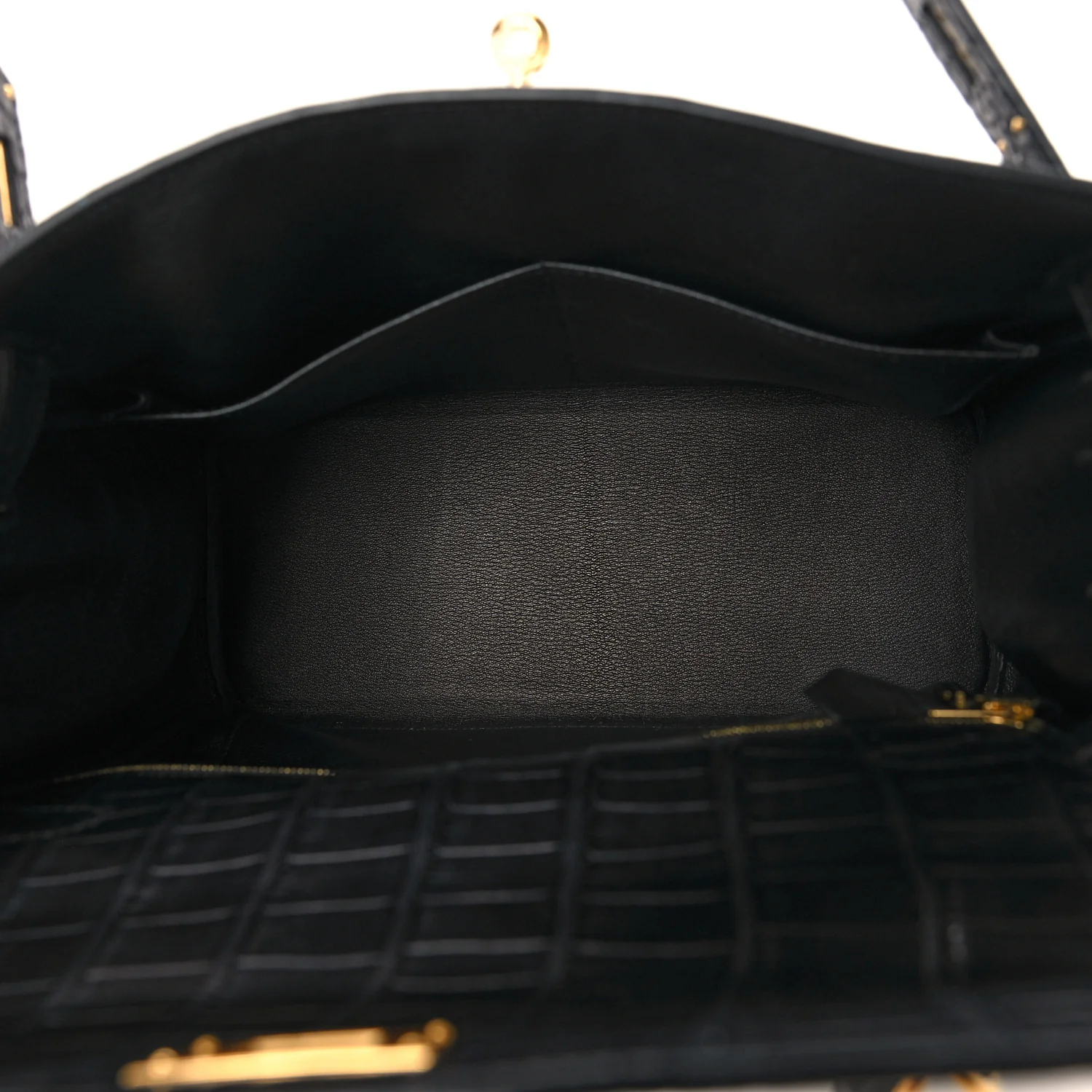 Matte Alligator Kelly Retourne 28 Black - Image 8