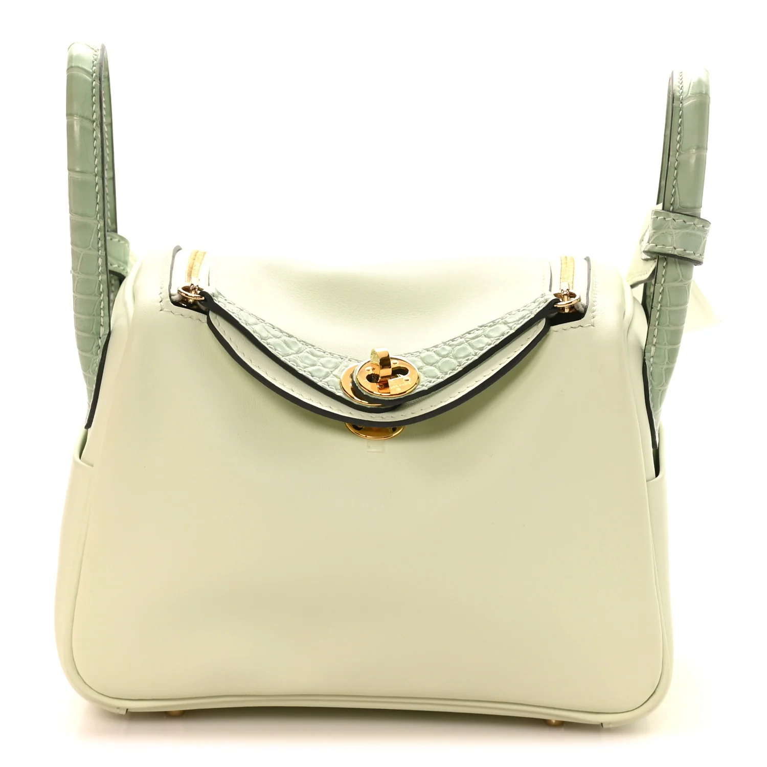 Matte Alligator Swift Verso Mini Touch Lindy 20 Vert Fizz