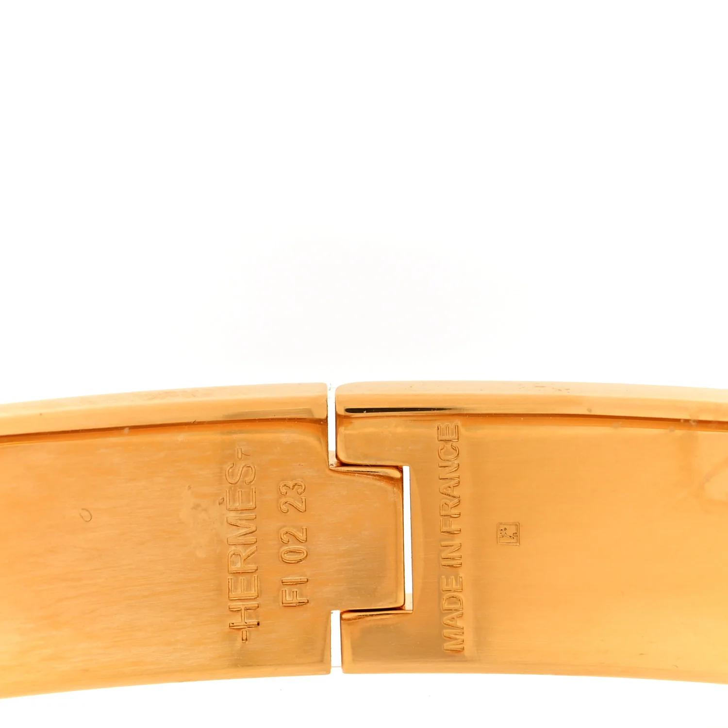 Matte Enamel Narrow Clic Clac HH Bracelet Black - Image 4