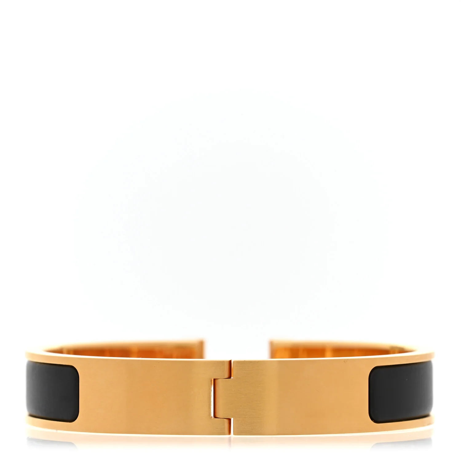 Matte Enamel Narrow Clic Clac HH Bracelet T4 Black - Image 3