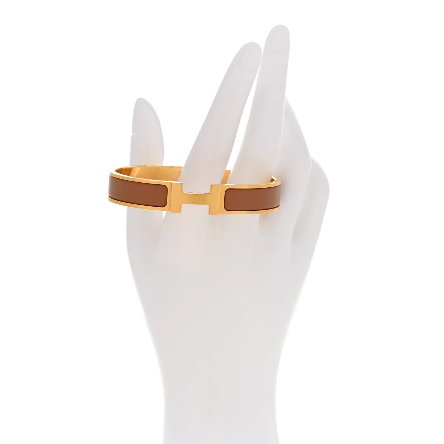 Matte Enamel Narrow Clic Clac HH Bracelet T4 Gold - Image 2