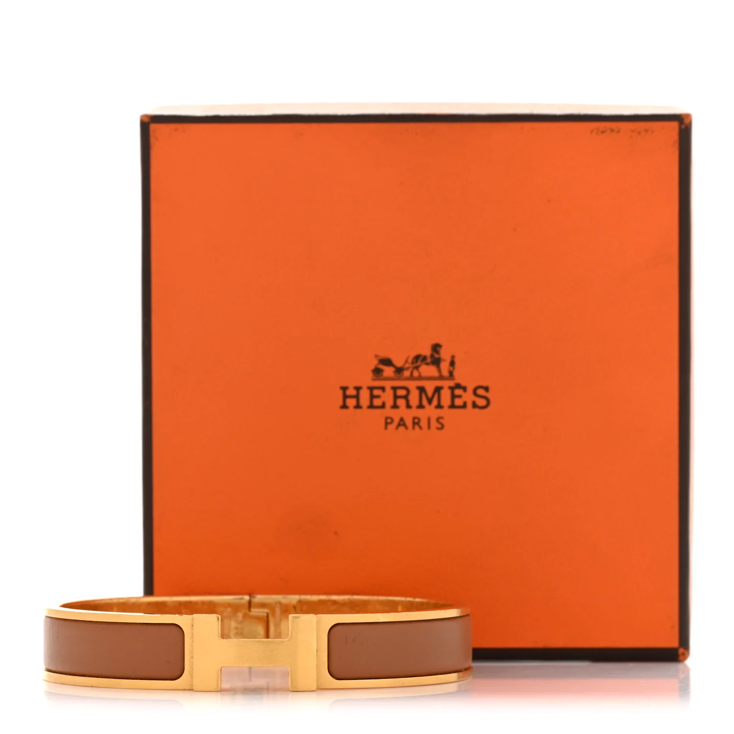 Matte Enamel Narrow Clic Clac HH Bracelet T4 Gold - Image 5