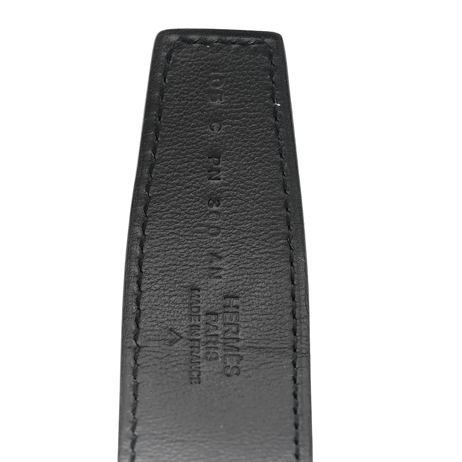 Matte Porosus Crocodile Monochrome 24mm Mini Constance H Belt 105 42 Black - Image 3