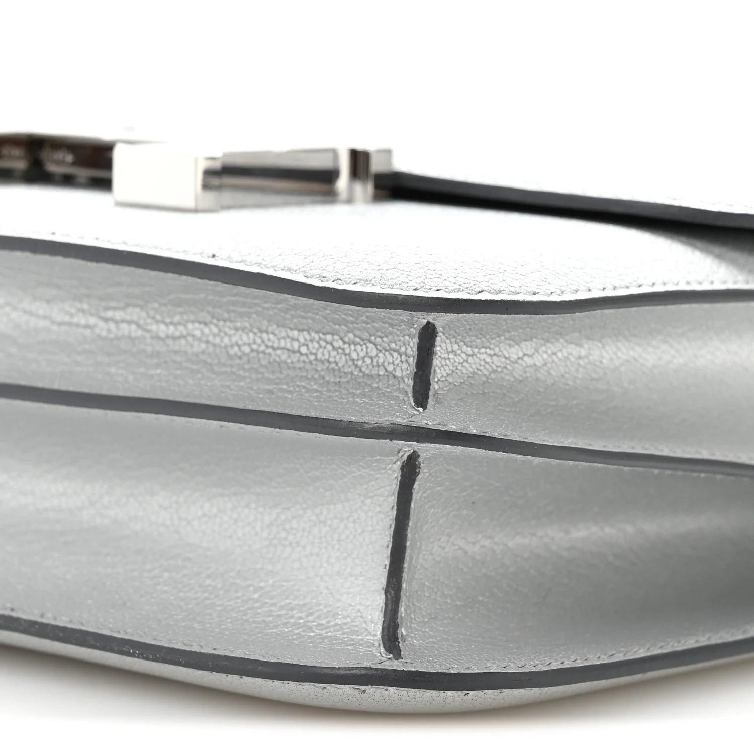 Metallic Chevre Chamkilight Constance 18 Argent - Image 11