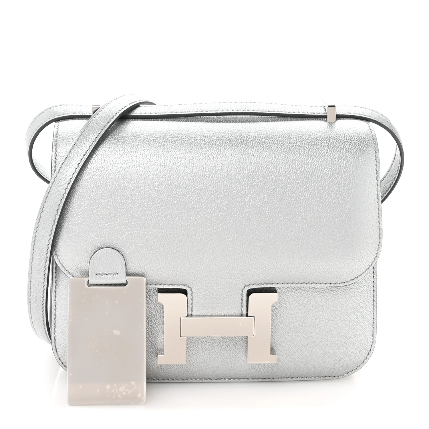 Metallic Chevre Chamkilight Constance 18 Argent - Image 3