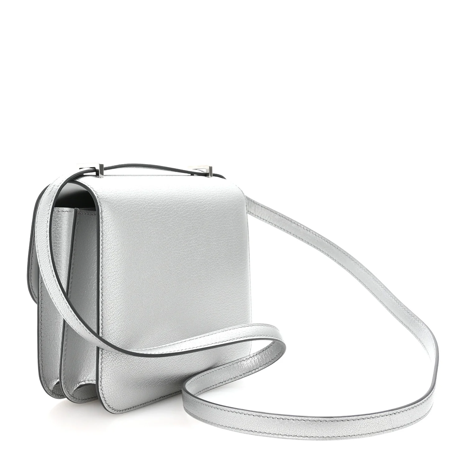 Metallic Chevre Chamkilight Constance 18 Argent - Image 4