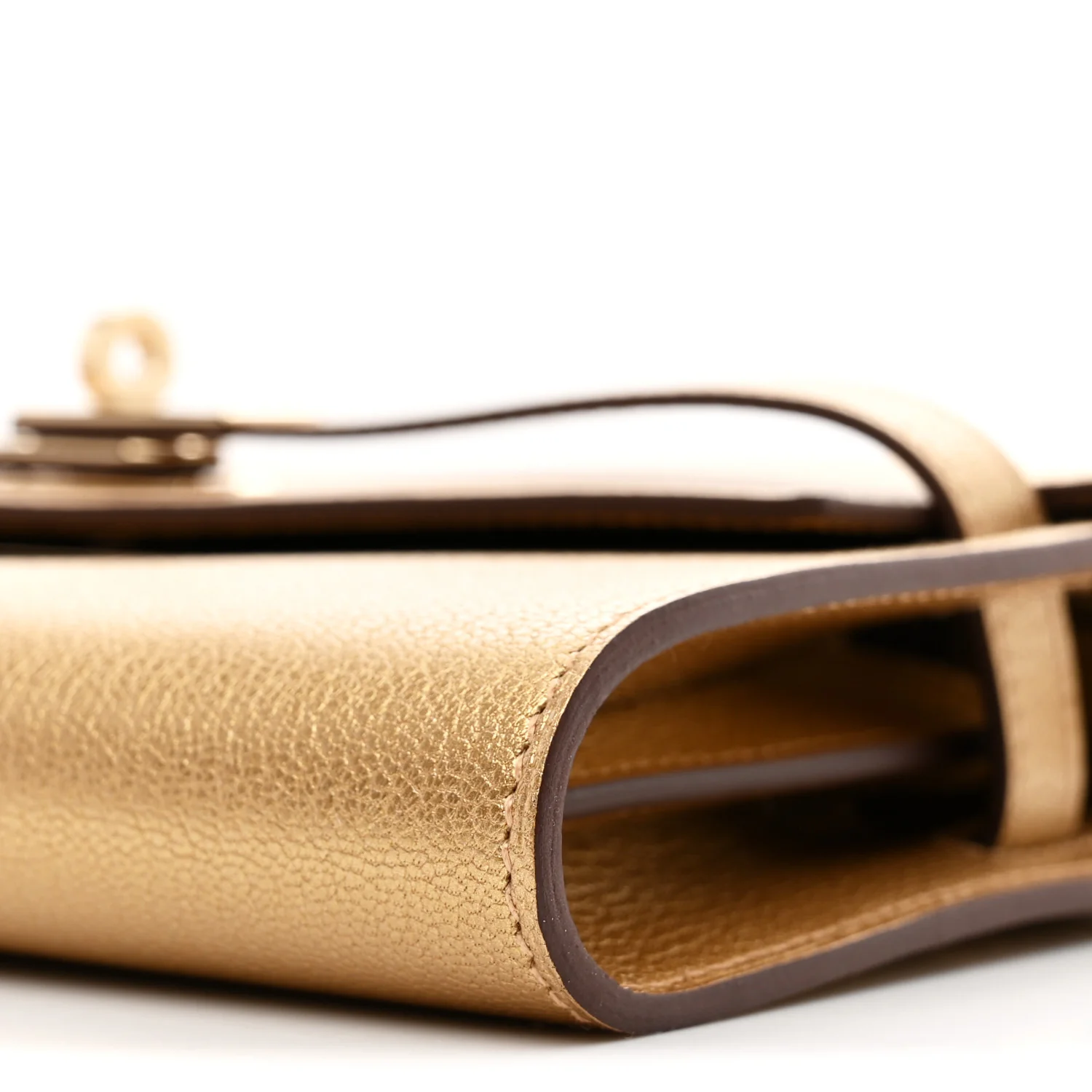Metallic Chevre Chamkilight Kelly Wallet To Go Dore - Image 10