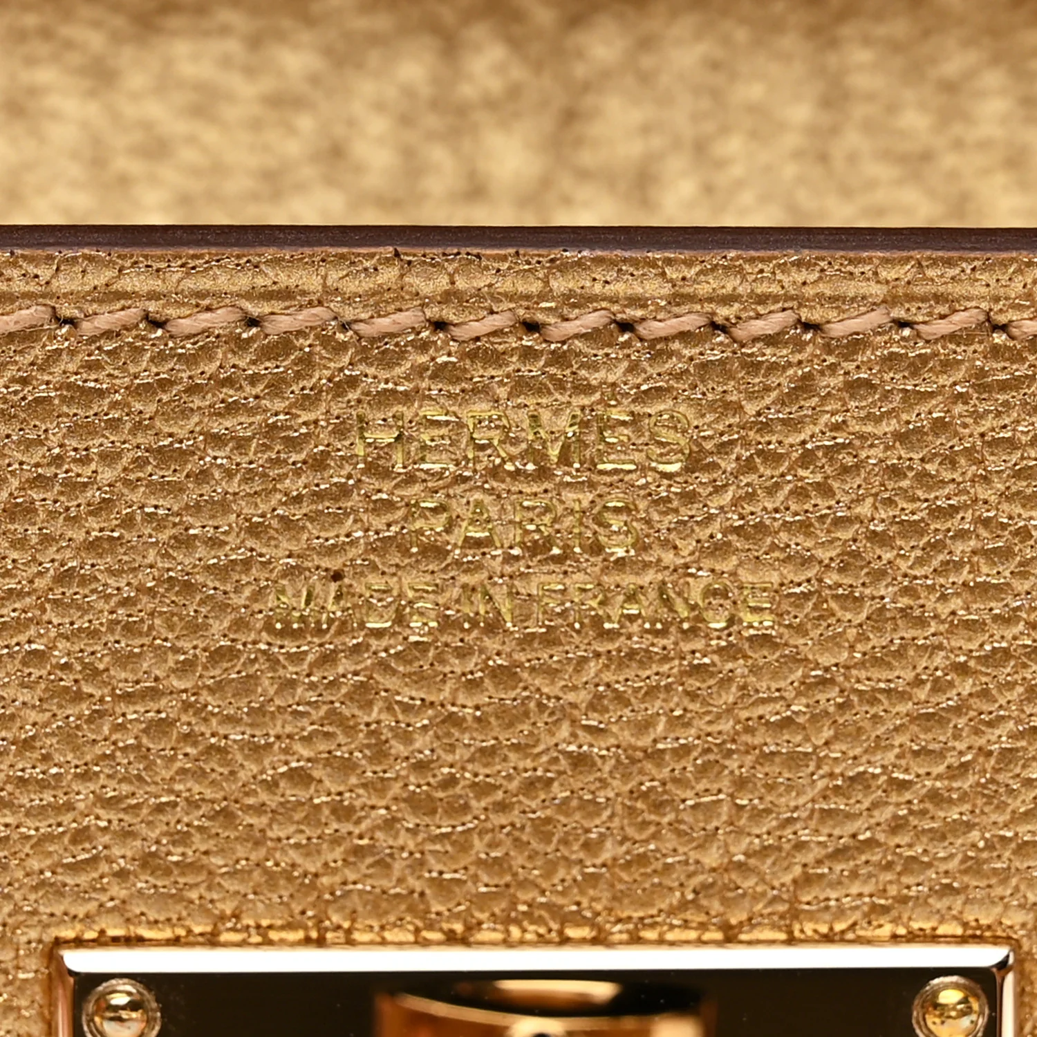 Metallic Chevre Chamkilight Kelly Wallet To Go Dore - Image 6