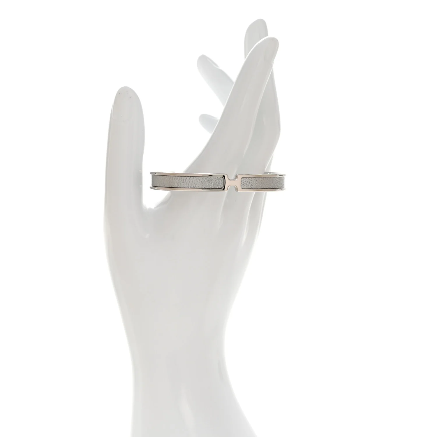 Metallic Chevre Chamkilight Olympe Bracelet T2 Silver - Image 2