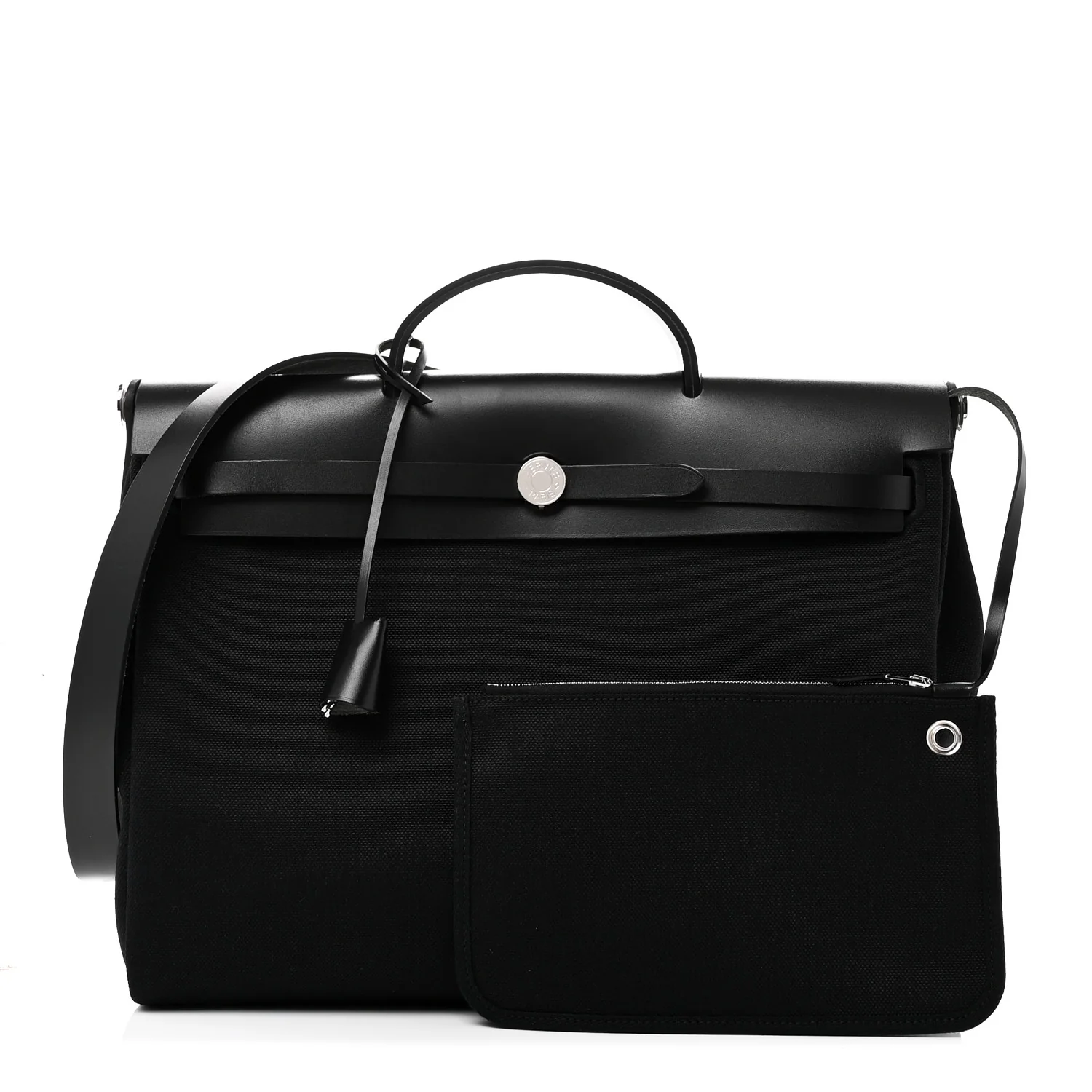 Military Toile Vache Hunter Herbag Messenger 39 Black - Image 3